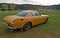 Vintage Volvo P1800 E during old cars race