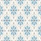 Vintage wallpaper. Modern geometric pattern, inspired by old wallpapers. Nice retro colors - grey beige and calm blue.