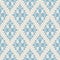 Vintage wallpaper. Modern geometric pattern, inspired by old wallpapers. Nice retro colors - grey beige and calm blue.