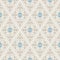 Vintage wallpaper. Modern geometric pattern, inspired by old wallpapers. Nice retro colors - grey beige and calm blue.