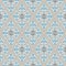 Vintage wallpaper. Modern geometric pattern, inspired by old wallpapers. Nice retro colors - grey beige and calm blue.