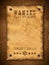 Vintage wanted poster