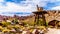 Vintage water tower in the old mining town of El Dorado in Eldorado Canyon in