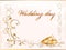 Vintage wedding card