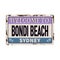 Vintage welcome Bondi Beach Sydney Australia tin rusty web sign