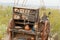 Vintage western pioneer wagon kitchen horse cart