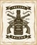 Vintage Western Saloon Label Graphics