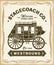 Vintage Western Stagecoach Label Graphics