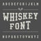 Vintage Whiskey Font. Alcohol Drink Label Design.