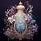 Vintage Whispers: An Art Nouveau-inspired Perfume Bottle