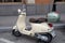 Vintage white VESPA moped