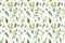 Vintage wild flowers. Seamless pattern with oil painted melilot