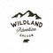 Vintage wilderness logo. hand drawn retro styled outdoor adventure emblem. vector illustration