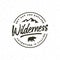 Vintage wilderness logo. hand drawn retro styled outdoor adventure emblem. vector illustration