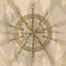 Vintage wind rose on background of world map