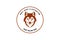 Vintage Wolf Coyote Head Face Badge Emblem Label Illustration Vector