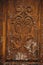 vintage wood carving structure pattern door