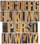 Vintage wood type alphabet