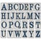 Vintage wooden alphabet set New Orleans Street Tiles grunge