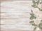 Vintage wooden background white rose bud