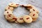 Vintage wooden buttons bracelet