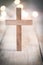 Vintage Wooden Christian Cross Crucifix Background