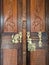 vintage wooden door and handle