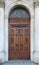 Vintage wooden door pillars