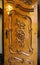 Vintage wooden hand-carved door