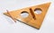 Vintage wooden set square or right angle