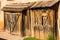 Vintage Wooden Sheds in Arizona Desert