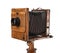 Vintage wooden view camera