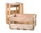 Vintage wooden wine crates