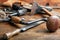 Vintage woodworking tools