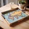 Vintage World Map Paper Tray