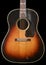 Vintage and Worn Acoustic Guitar in Sunburst Finish - aged, relic, old