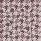 Vintage wraped distorted houndstooth plaid seamless pattern