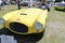 Vintage yellow racing car front