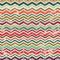 Vintage zigzag seamless pattern with grunge effect