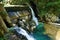 Vintgar Gorge waterfall - crystal clear water