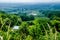 Vinyard in a distance of virginia mountains