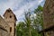 Vinyards and castle at the river Neckar