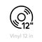 Vinyl 12 inch icon