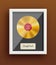 Vinyl disk retro design music award eps 10