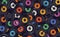 Vinyl music records background