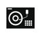 Vinyl player icon illustrated in vector on white background