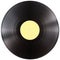 Vinyl record disc isolated with clipping path