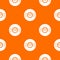 Vinyl record pattern vector orange