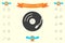 Vinyl record turntable icon