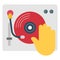 vinyl record, vinyl flooring Color Vector icon which can be easily modified or edit